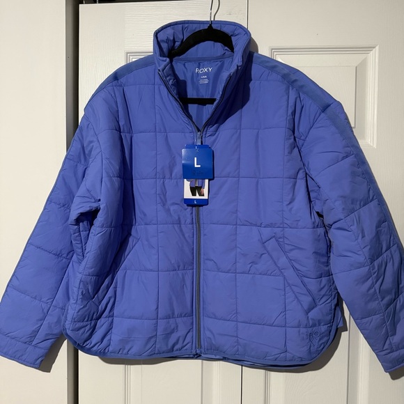Fox Jackets & Blazers - Roxy Women's Quilted Jacket, Blue, Size Large